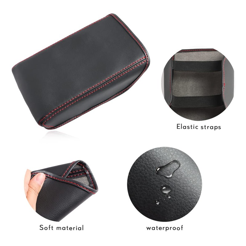 MARCHFA Centre Armrest Cover Compatible with Polo/Seat Ibiza 6/Seat Arona/Taigo