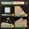 RAINDEWAY 6x20 Feet Heavy Duty Tarp,12 Mil Tan Waterproof Poly