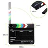 Acrylic Clapboard 9.6x11.7" /25x30cm Dry Erase Director Film Movie Clapper