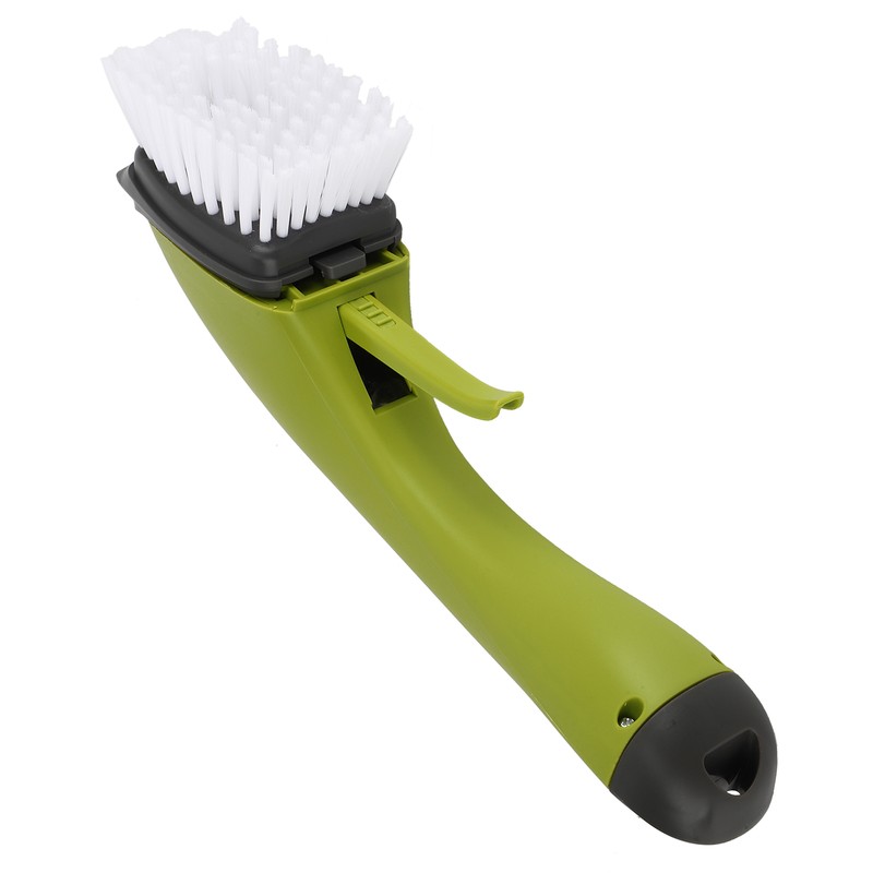 Long Handle Cleaning Brush with Soap Dispenser for Kitchen Pan