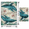 Outoodr Beach Theme Kitchen Towels Dish Towels, 16x24 inch Ocean