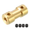 uxcell Universal Joint Shaft Coupler 3mm x 5mm Copper Connector Adapter RC Airplane Boat Motor L20XD9
