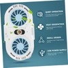 SHOWERORO Smartphone Cooling Fan with Dual Quiet Fans LED Light