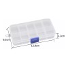Dbmb Caja Organizadora Para Decoración De Uñas 10 Divisiones