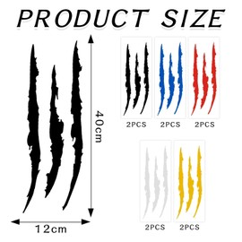 EPCDBBRT 10 Pieces Claw Stickers, Car Decoration Stickers, Waterproof, Paper, Cartoon, Claw Sticker