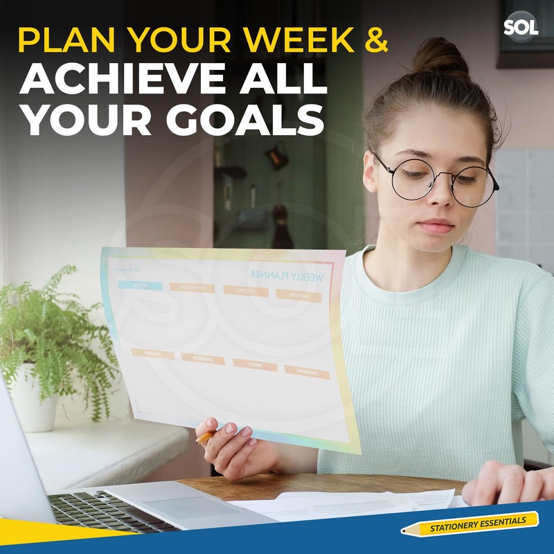 Weekly Planner Pad | 52 Sheets | 27 x 19cm