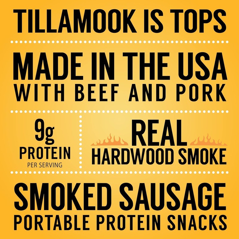 Tillamook Country Smoker Real Hardwood Smoked Sausages, Original Beef, 15.2