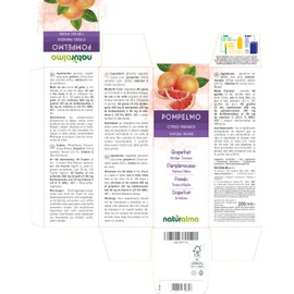 Grapefruit (Citrus paradisi) Seeds Alcohol-Free Mother Tincture Naturalma | Enriched with Vitamin C | Liquid Extract Drops 200 ml | Food Supplement | Vegan