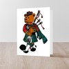 CafePress Jimmie The Scottish Piper Bear Grtng Cards Folded Greeting