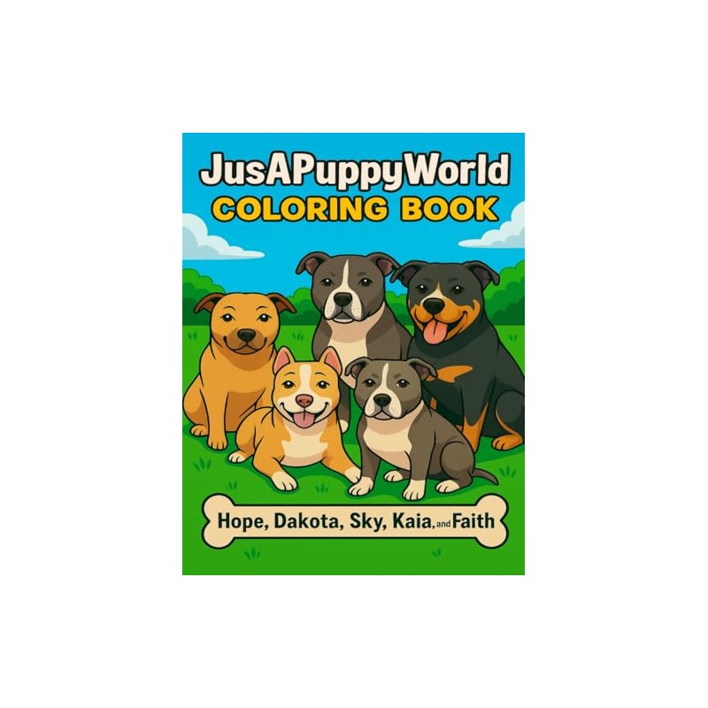 JusAPuppyWorld: Coloring Book