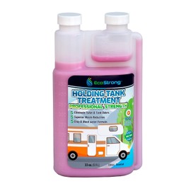 Eco Strong RV Toilet Treatment | Black Holding Tank Deodorizer and Waste, Tissue, Sewage Digester - Perfect for Campers, RVs, Boats, and More, 33oz, Citrus Scent