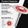 FOCSTOL Mini Diamond Glass Cutting Disc - 5pcs 1-9/16 Inch(40mm)