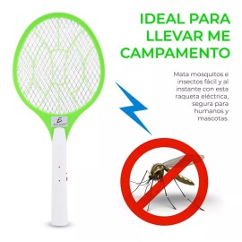 EGTMA Kit De Dos Raquetas Mata Mosquito Eléctrica Recargable