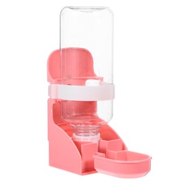 INOOMP Bebedor de Conejos hámster Bebiendo Botella de Agua de hámster Bebedero para Hamster Bebedero para cobayas comedero de Agua para Hamster biberón de Agua Botella de Pet páginas Rosa