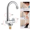Single Cold Water Tap Basin Faucet 360 Degree Rotation 1/2in