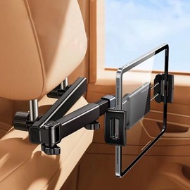 Unbranded Car Headrest Tablet Holder Extendable Back Seat Mount For 4.7-12.9" iPad Galaxy