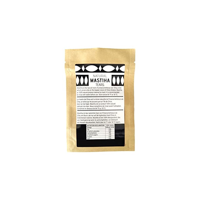 Chios Mastiha Tears Gum griego 100 % natural Mastic Packs