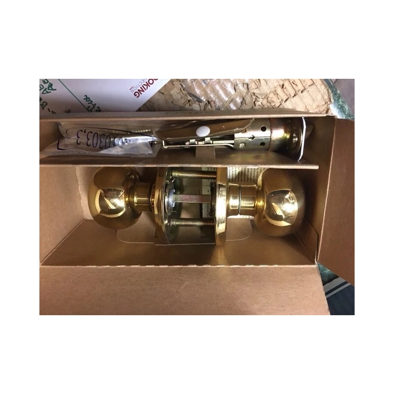 Weiser NEW WEISER LOCK FAIRFAX PASSAGE KNOB POLISHED BRASS, EASY