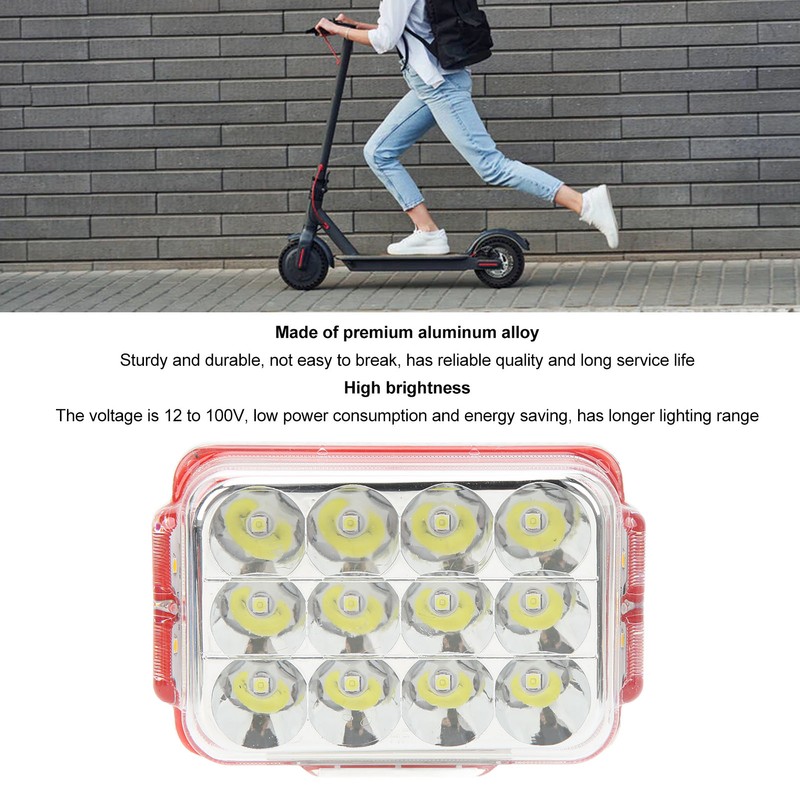 Electric Bike External LED Spot Light High Brightness Aluminum Alloy