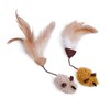 Petface Feather Tail Mice Cat Toy, Pack of 2