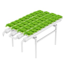 DPROOTS NFT Hydroponic Growing System Kit - 36 Plant Sites | Food-Grade PVC-U Pipes | Indoor/Outdoor Gardening with Auto Water Pump & Timer | Ideal for Leafy Greens, Lettuce & Herbs