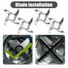 4PCS Meat Grinder Blade, Food Grinder Blade Mincers Replacement (#12)