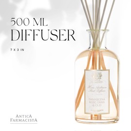 Antica Farmacista Home Ambiance Diffuser, Damascena Rose, Orris and Oud, 16.9 Fl Oz