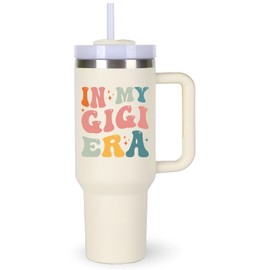 Gigi Cup Tumblers Gifts.40oz In My Gigi Era Tumbler with Handle.Gigi Gift.Gigi Cups.Gigi Tumbler.40oz Birthday Christmas Mothers Day Gifts for gigi.