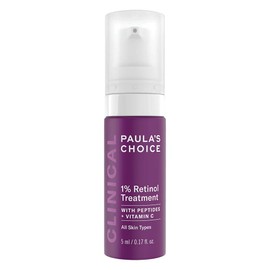 Paula's Choice CLINICAL 1% Retinol Treatment - Anti Aging & Skin Firming Serum for Face - Fights Wrinkles - with Vitamin C & Peptides - All Skin Types - 5 ml