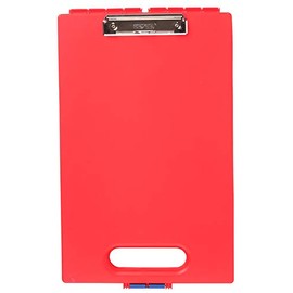 Dexas Clipcase Storage Clipboard with Handle, Red