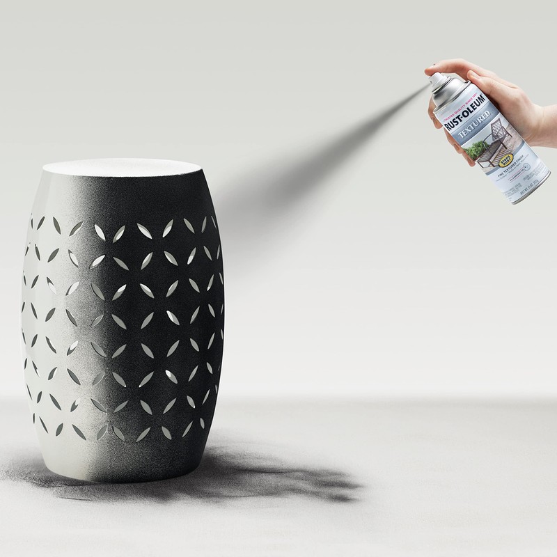 Rust-Oleum 7220830 Stops Rust Textured Spray Paint, 12 oz, Black