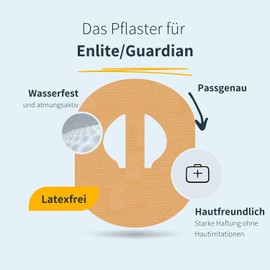 MySweetStitch Enlite Guardian Fixation Plasters (Pack of 10/25) Pride | Made in Germany | Outer Diameter 80 x 65 mm, Inner (Bridge) Diameter 10 mm