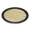J-kitchens Soba Soba, Round Bamboo Plate, Black, Break-resistant, Resin, Diameter