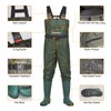GIEESHIELD Waterproof Bootfoot Chest Waders for Men and Women, Lightweight