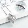 Imrsanl Cremation Jewelry for Ashes Heart Urn Necklace Pendants Ashes