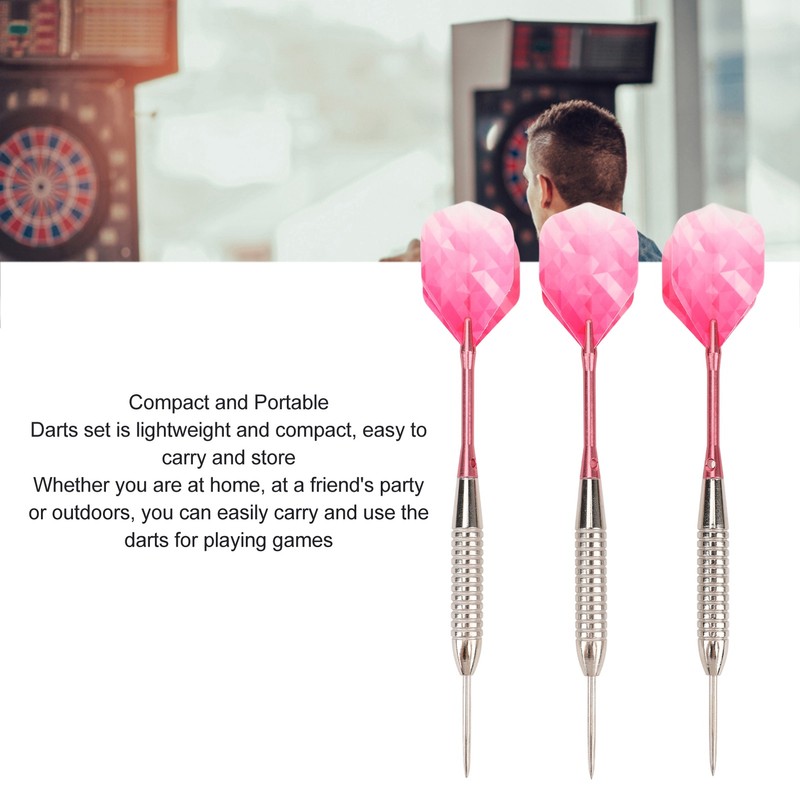 Steel Tip Darts Set Professional Darts Deep Groove Barrel Aluminum