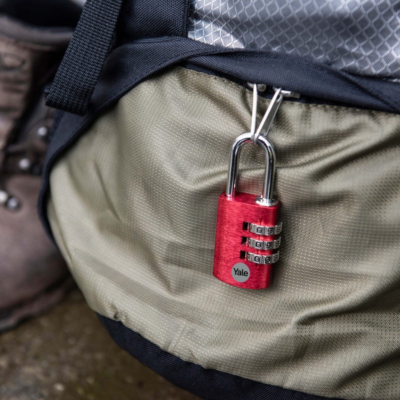 Yale - YE3CB/20/121/2/CO Standard Security 20mm Aluminium -Kombination Vorhängeschlos