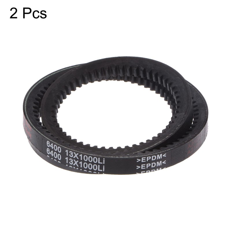 sourcing map 2pcs 13x1000 Cogged V-Belts AX Section Drive Raw