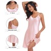 Lovasy Women's Satin Nightdress Strap silk nighties for women soft