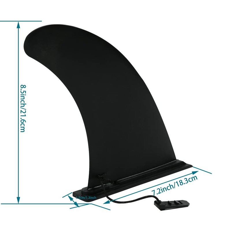 HEYTUR Surf & SUP Single Fin Removable Centre Fin for