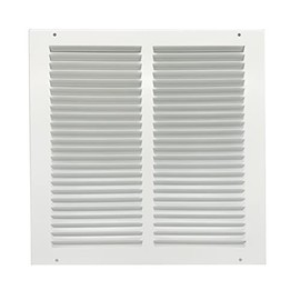 Rocky Mountain Goods Air Return Grille for 12”x12” Duct Opening - Heavy Duty Steel - Includes Screws - Louvered Design - Paintable Vent Cover Matte White - Consistent air Flow (12" x 12”)