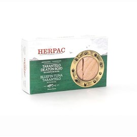 Bluefin Tuna Tarantelo in Olive Oil - 4.23 oz (120g) | Premium Gourmet Tuna by HERPAC (2-Pack)