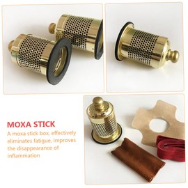 Healeved 2pcs Portable Moxibustion Can Smokeless Burner Box for Body Lightweight and Easy to Use for Home and Travel Management Tool