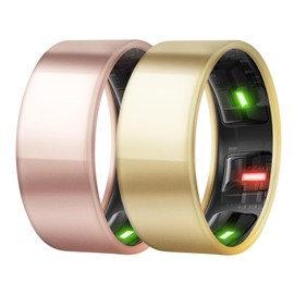 NewJourney Compatible with Oura Ring Gen 4/3 Cover | Hard TPU Anti-Scratch Ring Protector for Working Out (Gold+Rosegold, 7)