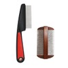 Partner_Reference Hair Leaf Stainless Steel Bamboo Cham Comb Dandruff Comb