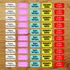 Coloured Stick On Clothing Labels (60)