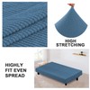 Turquoize Stretch Futon Cover Armless Sofa Cover Sofa Bed Slipcover