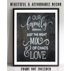 "Our Family-Right Mix of Chaos & Love"- Family Sign-Wall Art-