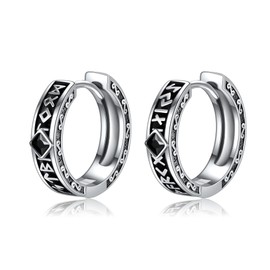 Celtic Earrings 925 Sterling Silver Nordic Viking Earrings Jewelry Gift for Women Men