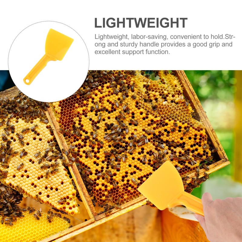 MERRYHAPY 1pc Yellow Honey Spatula Beekeeping Equipment Practical Beekeeping Tool